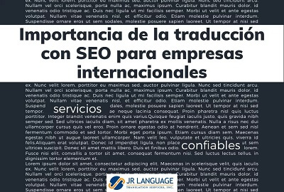 Traducción SEO empresas internacionales