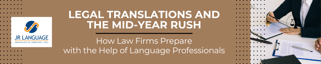 Legal Translation Services Banner image