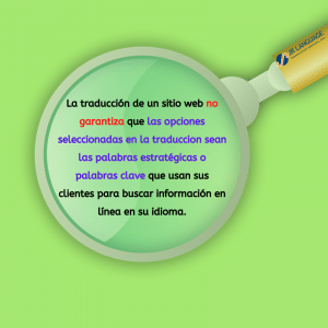 palabras claves para traducción de sitio web